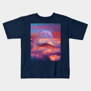 Sunset mountain Kids T-Shirt